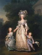 Adolf-Ulrik Wertmuller Queen Mary Antoinette with sina tva baby in Triangle park oil painting picture wholesale